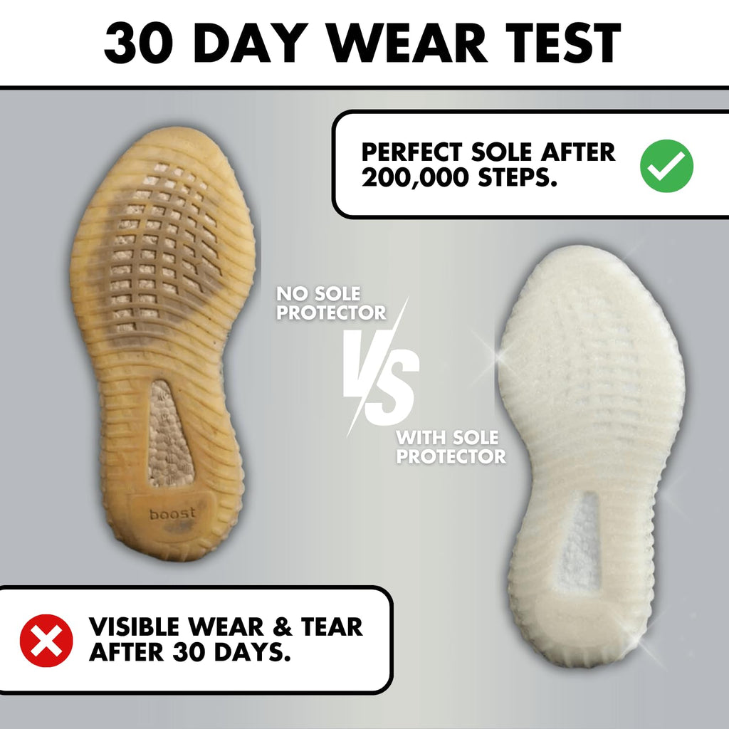 SneakerSoul Sole Protector (1 Pair) - 6 x 15 Clear Shoe Sole Protector for Sneakers - Fits Jordans, AF1, (Sizes up to US 14) - D