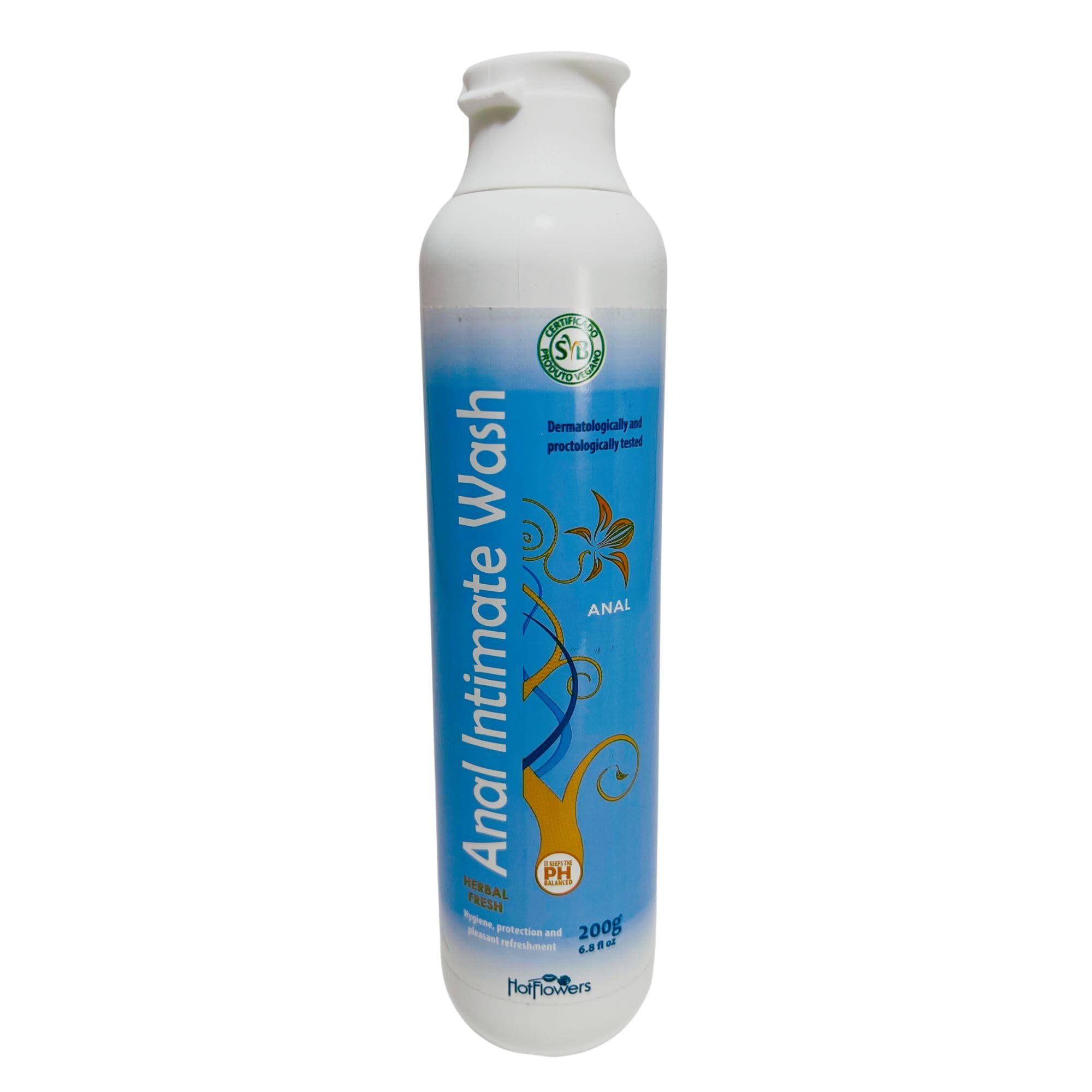 HOT FLOWERS Herbal Fresh Unisex Anal Intimate Wash for Personal Care, pH Balanced for Essentials Body Health, Daily Use, Dry Ski