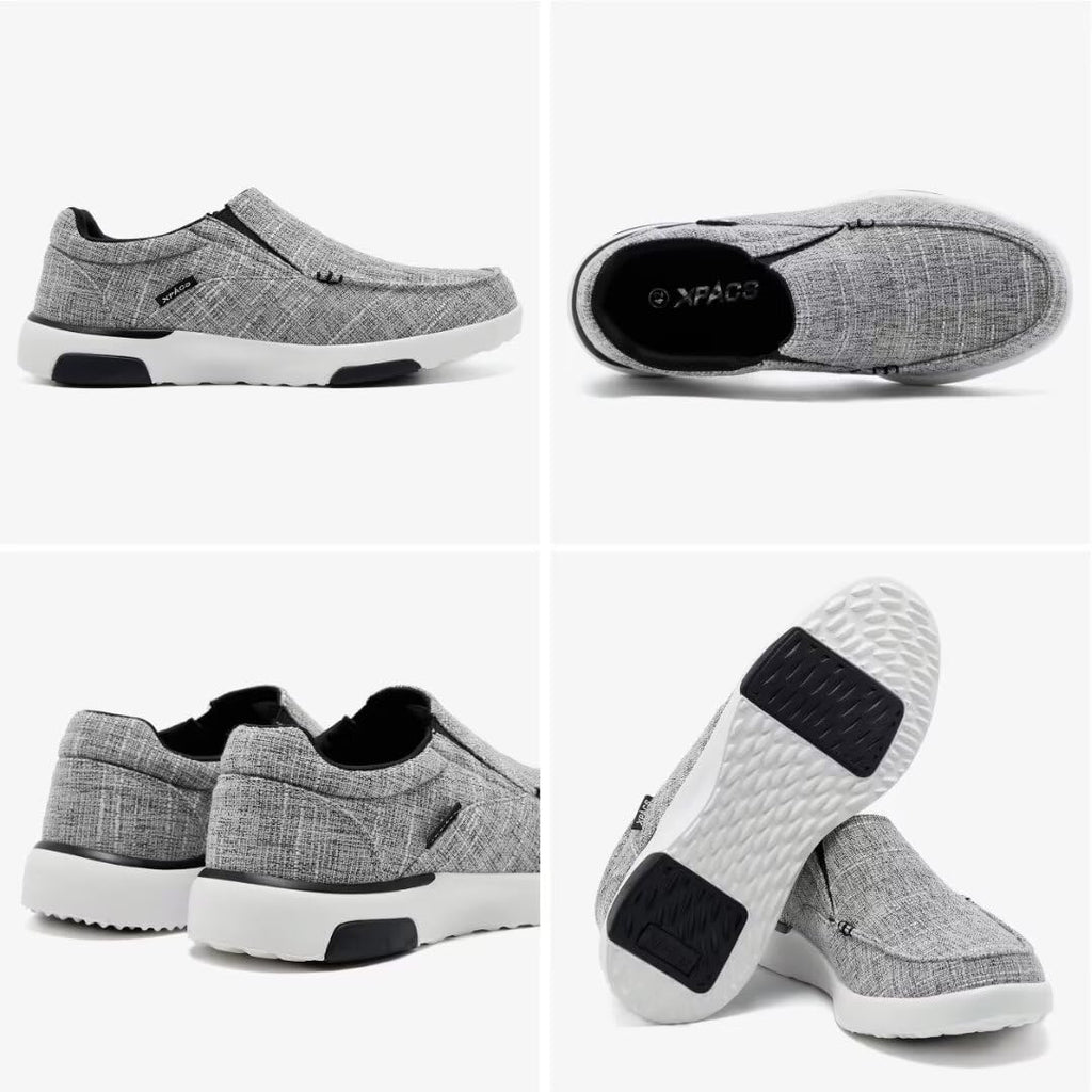 XPACS Cushioned Hanging Out Loafers for Outside and House, Shock Absorber Diabetic Recovery Slip On Shoes with Arch Support, Non