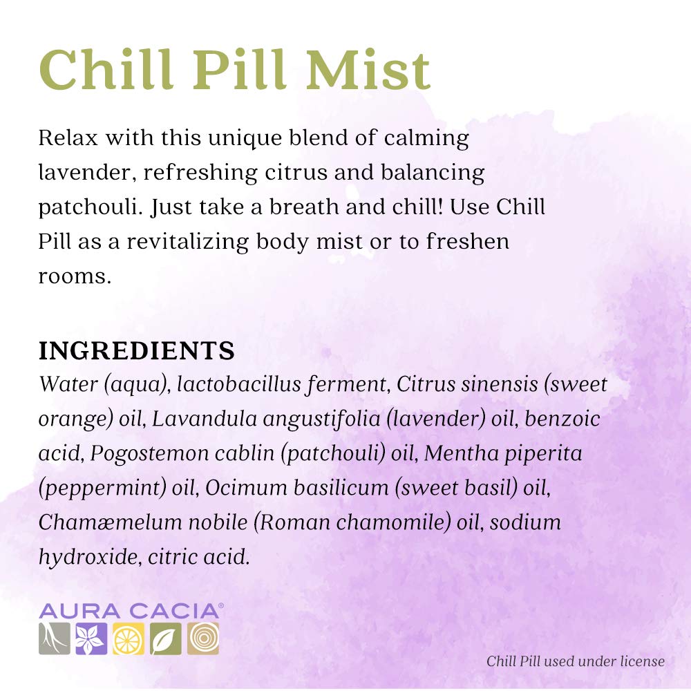 Aura Cacia Mist Chill Pill, 2 Fl Oz (Pack of 3)