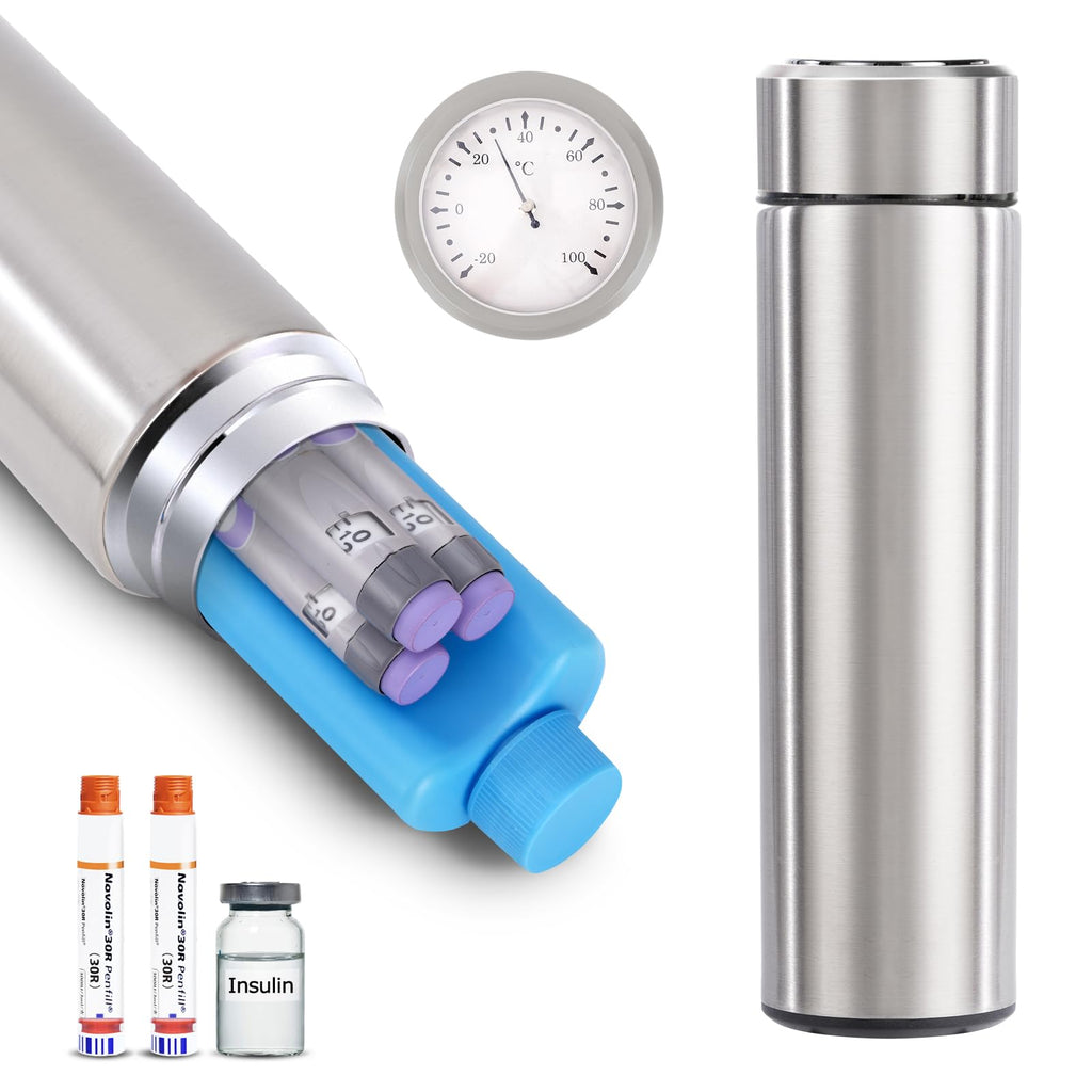 60H Insulin Pens Cooler Travel Case Medication Cooler for Travel TSA Approved Medicine Cooler Medical Diabetic Travel Cooler Bag
