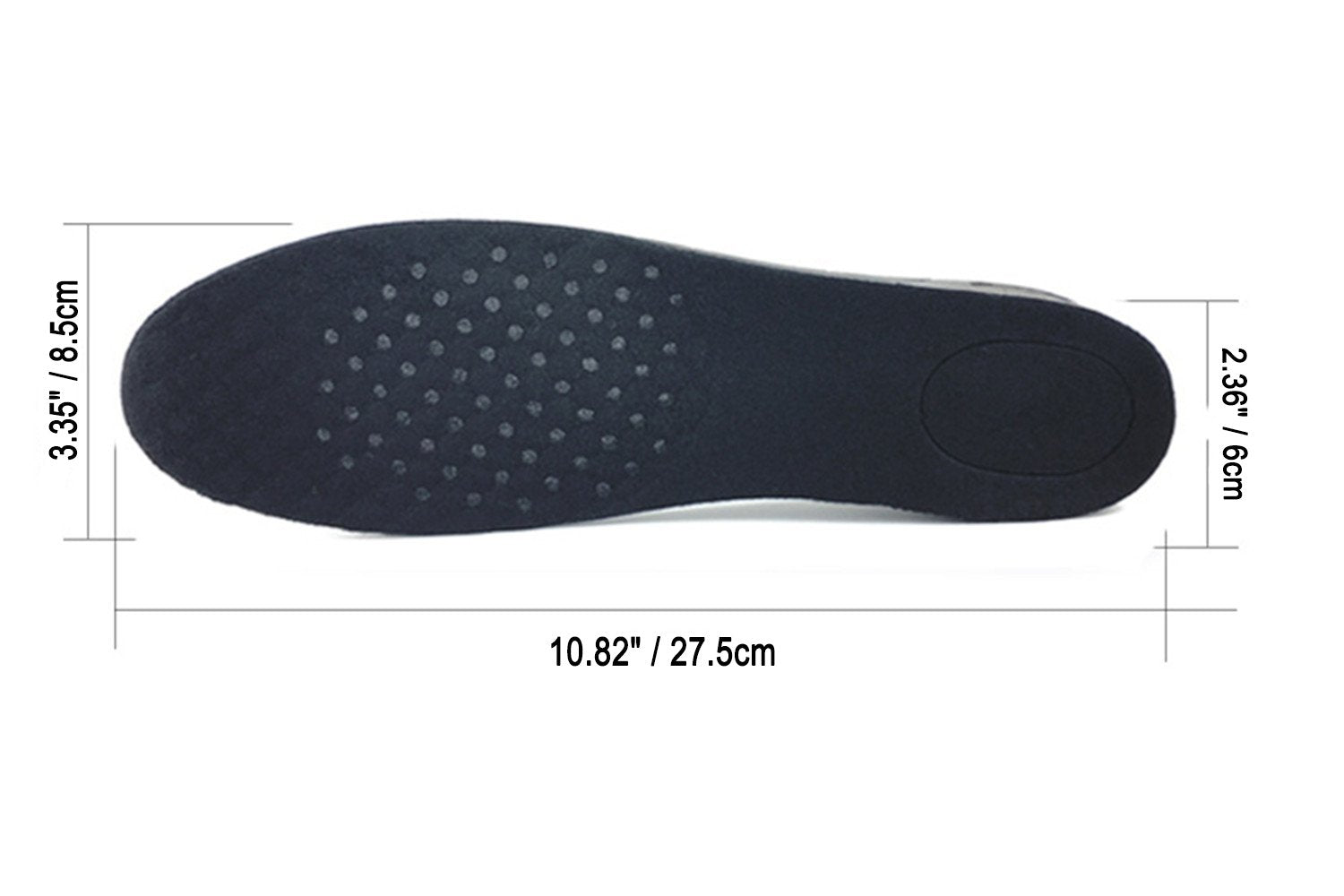 Lansian Height Increase Shoe Insoles for Men Women, 4-Layer 3.54 inch Shoe Lifts Pad Lift Kit Air Cushion Heel Inserts Breathabl