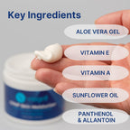 Snugell CPAP Skin Moisturizer Daily Face Cream - 4 Fl. Oz. Each - Aloe Vera, Vitamin A & E - Petroleum-Free Formula - Hydrates &
