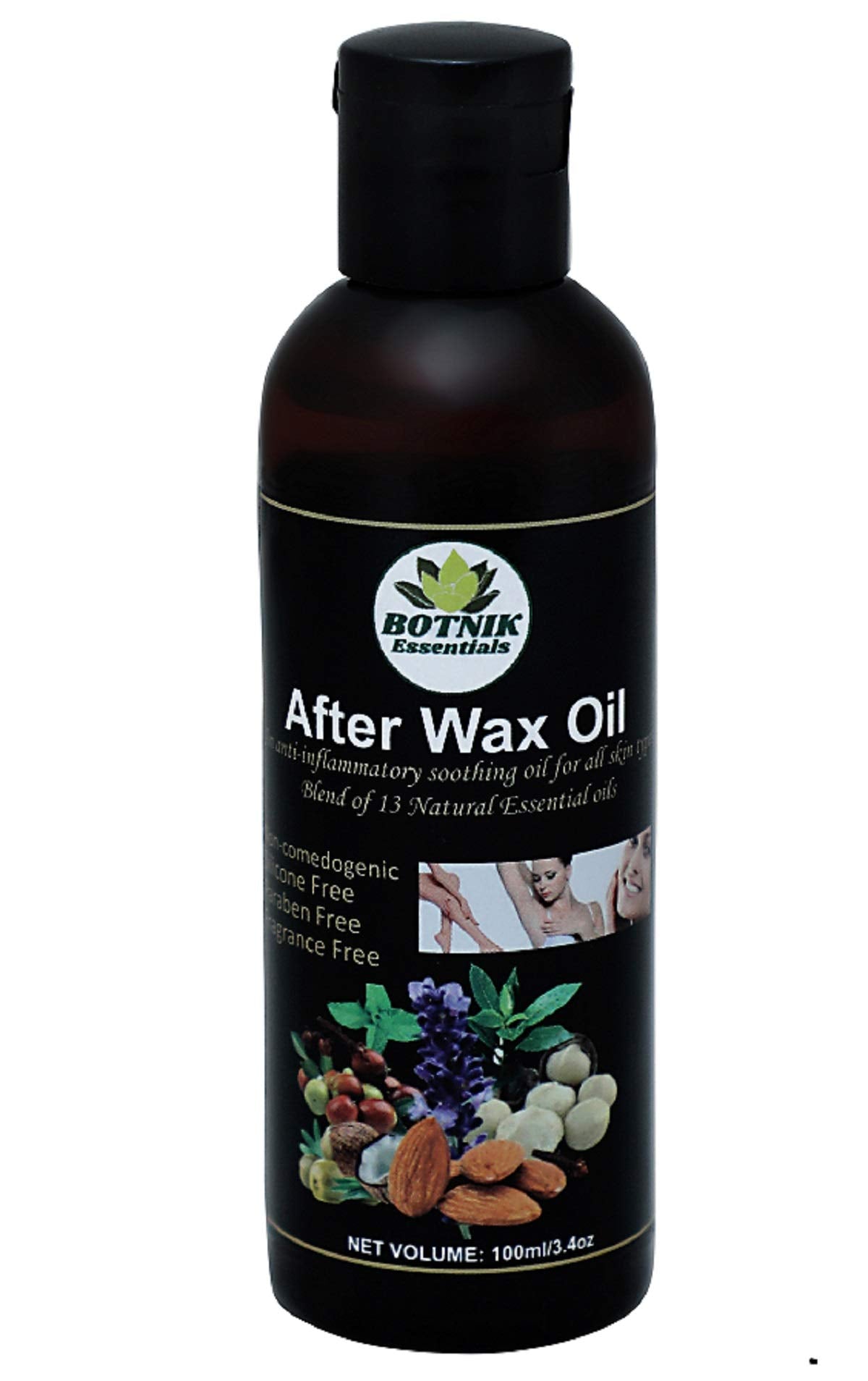 Botnik Essentials After Wax Oil, Blend Of 13 Natural Essential Oils| Antiseptic, Soothing, Healing & Nourishing | 100Ml Best So
