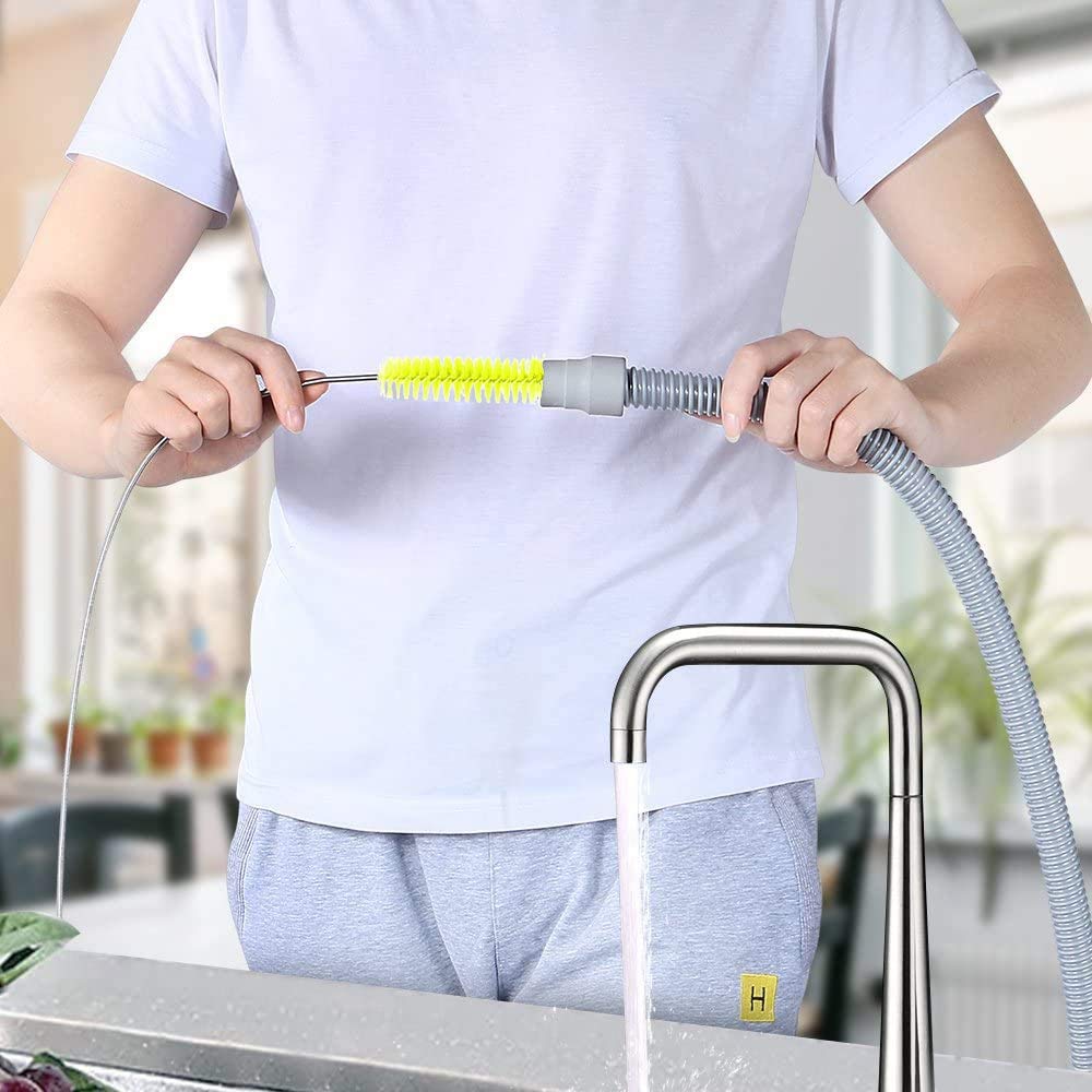 Brush Diameter 15mm 19mm -CPAP Tube Cleaning Brush-Suitable for Most CPAP Hose Type (Yellow)