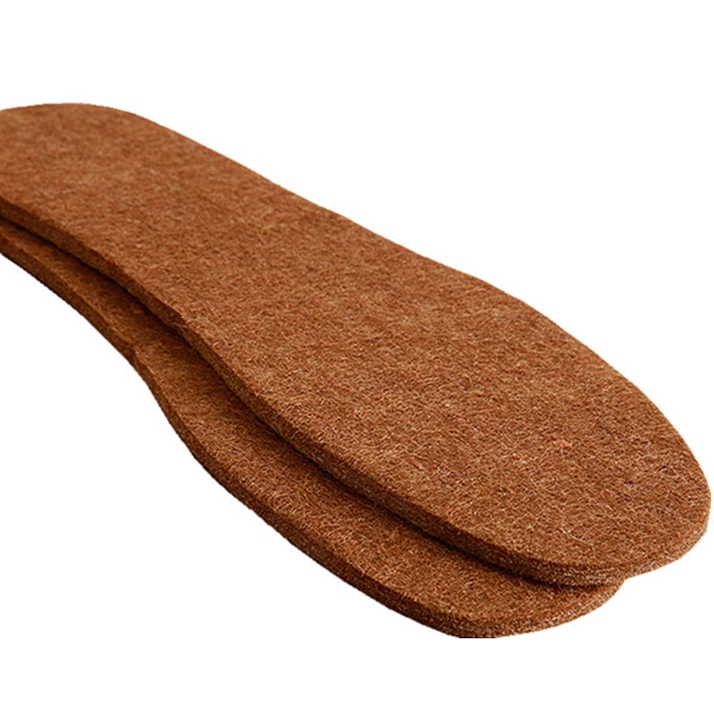 Soft Alpaca Wool Felt Winter Warm Shoe Boot Insoles - Wool Felt Insert for Men Women (Women 6)