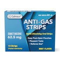 CALMOUR Anti Gas Relief 10 Strips | Mint Flavor Oral Dissolvable Anti Bloating Relief Strips | Rapid Gas Relief for Adults | Eff