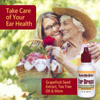 NutriBiotic - Ear Drops, 1 Fl Oz | Gentle & Soothing Ear Support with Grapefruit Seed Extract & Tea Tree Oil | Vegan | Non-Medic