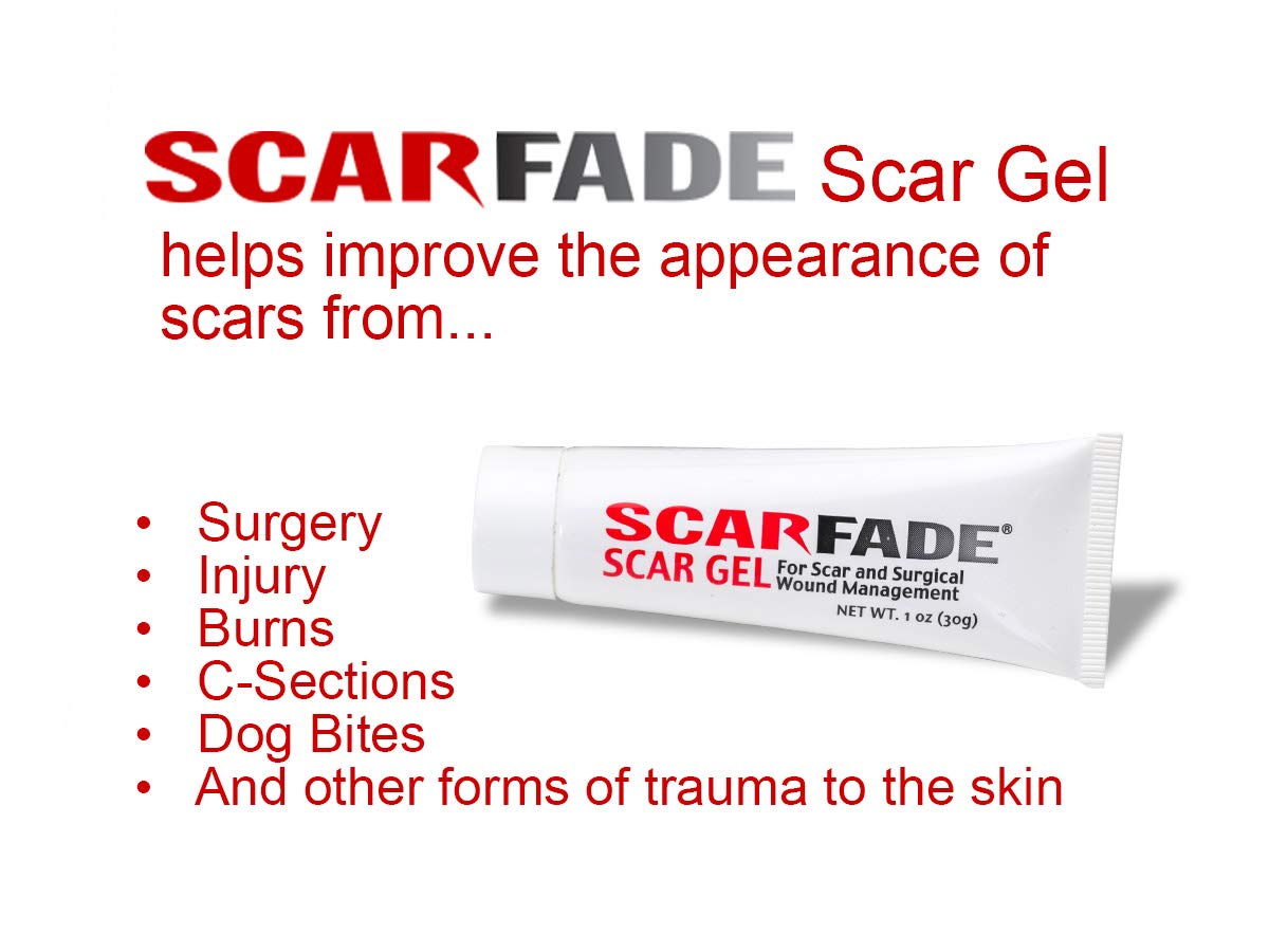 Scarfade silicone scar gel for scar removal, scar therapy - 30g Tube