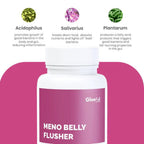 GleeFull Meno Belly Flusher - Menopause Supplements for Women - Hormone Balance for Weight Loss - Supports Digestion to Maintain