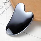 HOTACE Terahertz Energy Stone Gua Sha Scraper Tools Lymphatic Drainage Massager Facial Beauty Tools-Heart Shape