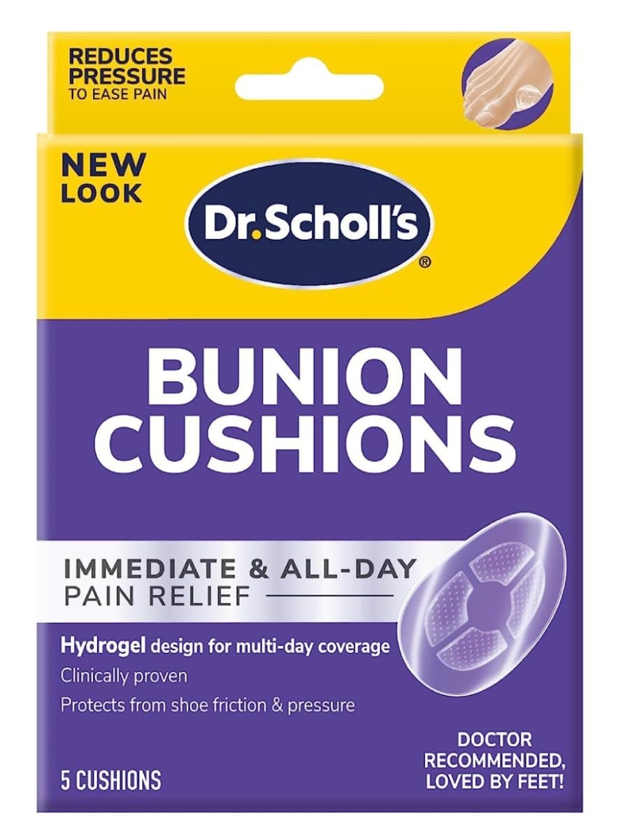 Dr. Scholls Bunion Cushions Duragel 5 Count (Pack of 2)