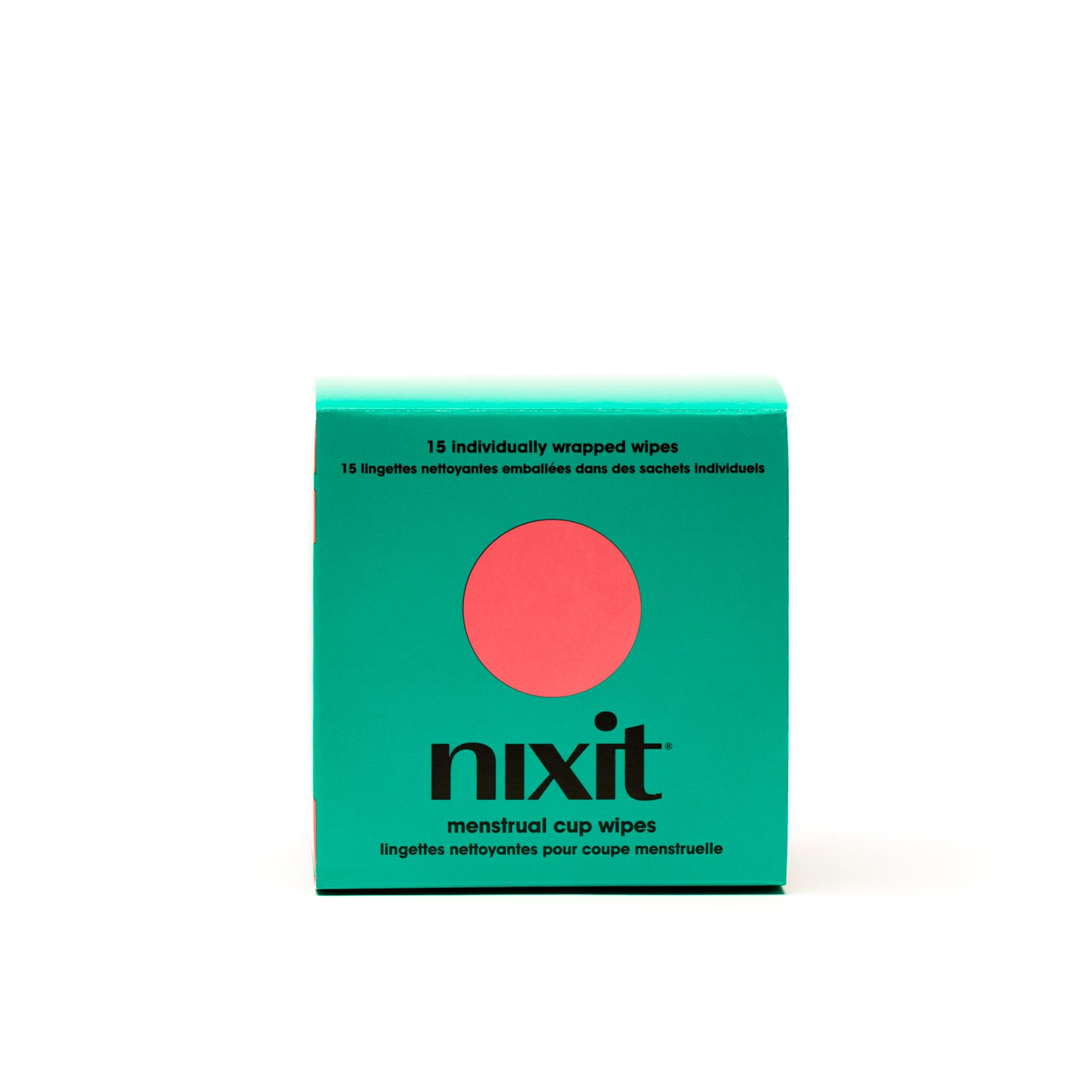 nixit Menstrual Cup Wipes | Feminine Cleansing Wipes for Period Cups & Vulvas | Fragrance-Free | pH Balanced | Biodegradable | P