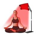 SWIRISE Infrared Light Therapy Panel with Stand, 660nm Red Light and 850nm Near Infrared LED Red Light Therapy Device at Home