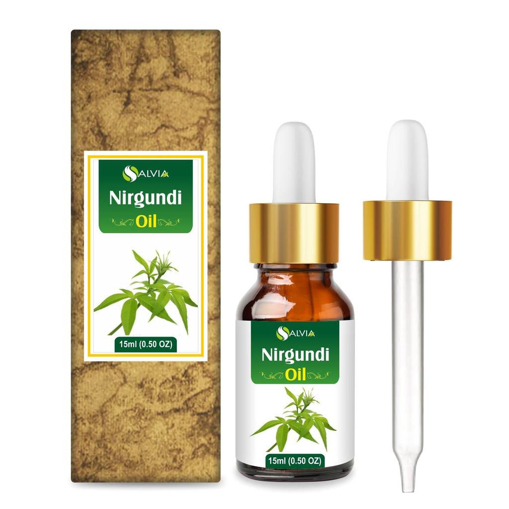 Nirgundi Oil (Vitex negundo) Essential Oil 100% Pure & Natural Undiluted Unrefined Uncut Organic Standard Oil Therapeutic Grade 