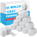 Nuanchu 12 Rolls Cast Padding Individual Pack Soft Cotton Undercast Padding Wrap Use with Plaster Cloth Gauze Bandage for Hallow