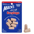 Macks Ultra Soft Foam Earplugs, 3 Pair - 33dB Highest NRR, Comfortable Ear Plugs for Sleeping, Snoring, Travel, Concerts, Study