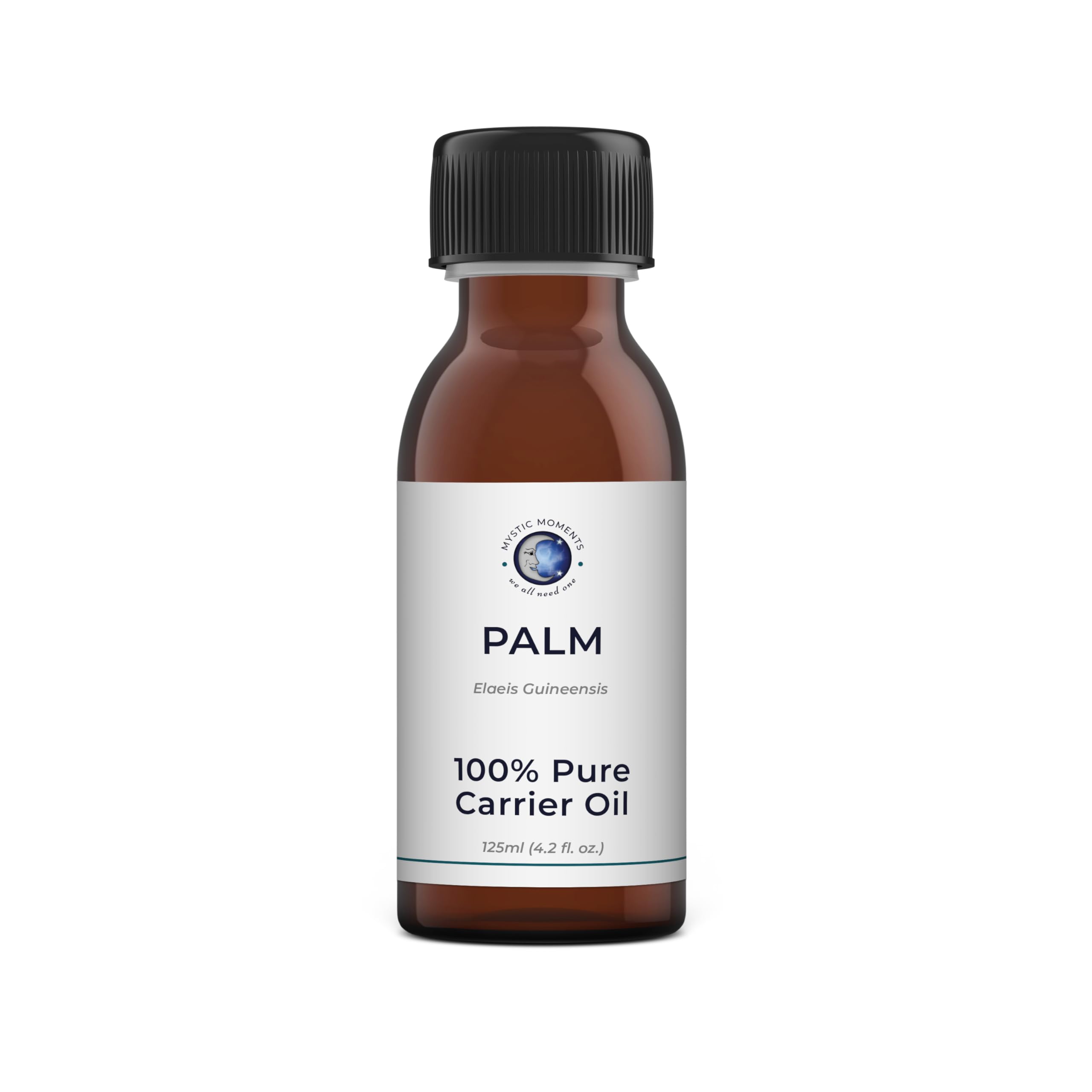 Mystic Moments | Palm Carrier Oil - 125ml - Pure & Natural Oil Perfect for Hair, Face, Nails, Aromatherapy, Massage and Oil Dilu