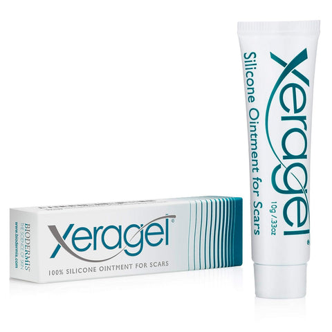 Xeragel 100% Silicone Scar Treatment Ointment - Clinically Proven to Reduce the Appearance of Old & New Scars - Sealed Tube, 10g