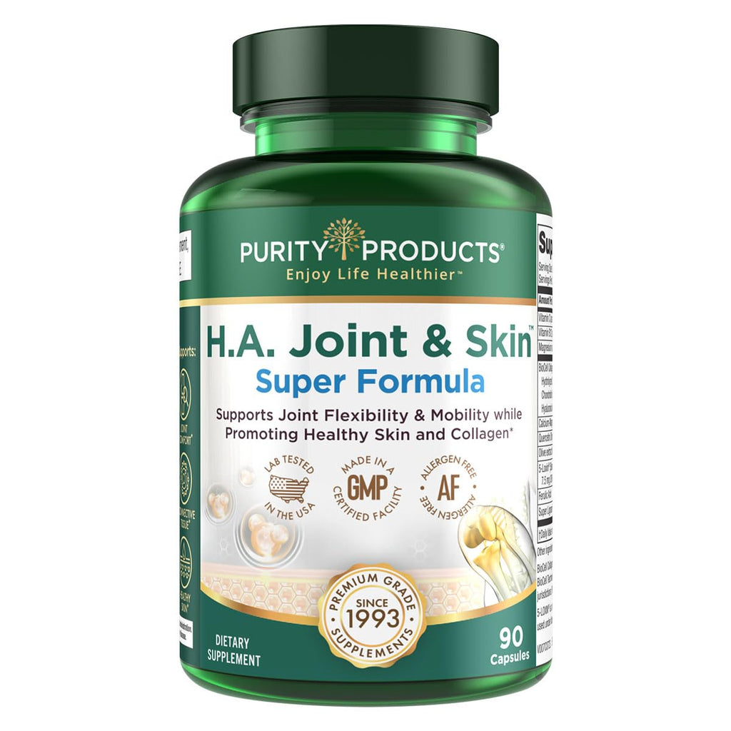 Purity Products H.A. Joint and Skin Super Formula Biocell Collagen w/Hyaluronic Acid Supports Healthy Joint Flexibility, Healthy