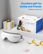 Eye Massager with Heat & Bluetooth Music, Mothers Day Birthday Gifts for Women, Reduce Eye Strain, Headache Relief and Improve S
