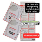 Trainer Armour - Big Toe Hole Preventer, self-Adhesive Patches with a Clever applicator - Shoe Toe Burst Toe Box Blowout Prevent