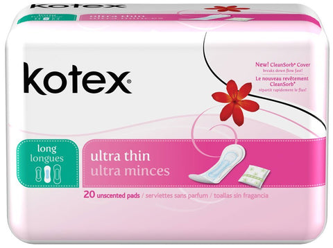 Kotex U Sect Ult Thn Lng Size 20ct U By Kotex Security Unltra Thin Long 20ct
