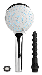 Cleanstream Shower Head with Body Safe Silicone Enema Nozzle, Shower Douche, Reusable Cleaner for Men Women, Connected to Shower