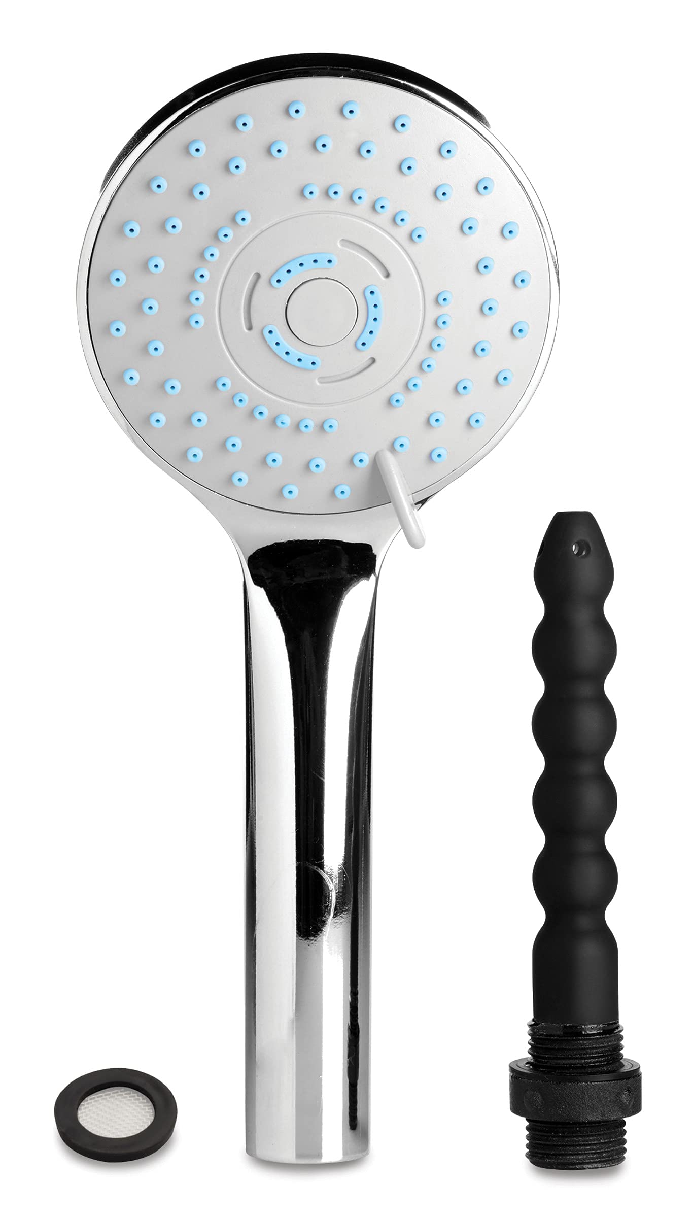 Cleanstream Shower Head with Body Safe Silicone Enema Nozzle, Shower Douche, Reusable Cleaner for Men Women, Connected to Shower