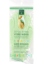 Earth Therapeutics Hydro Exfoliating Gloves, Green, 1 pair