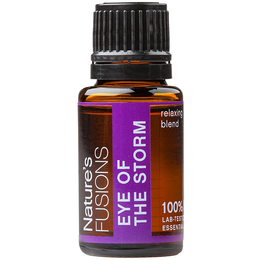 Natures Fusions Eye of The Storm, 100% Pure and Natural Essential Oil Blend for Aromatherapy and Topical Use, .5 Fl Oz (Pack of