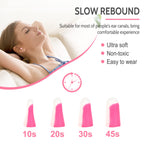 LYSIAN Ultra Soft Foam Sleep Earplugs, 38dB SNR Noise Reduction Ear Plugs for Sleeping, Mowing, Shooting-60 Pairs,Double Color P