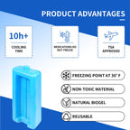 sarlar Insulin Vial Cooler Travel Case with TSA Approved Ice Brick, Diabetic Medication Insulated Cooling Bag for Insulin Pen an