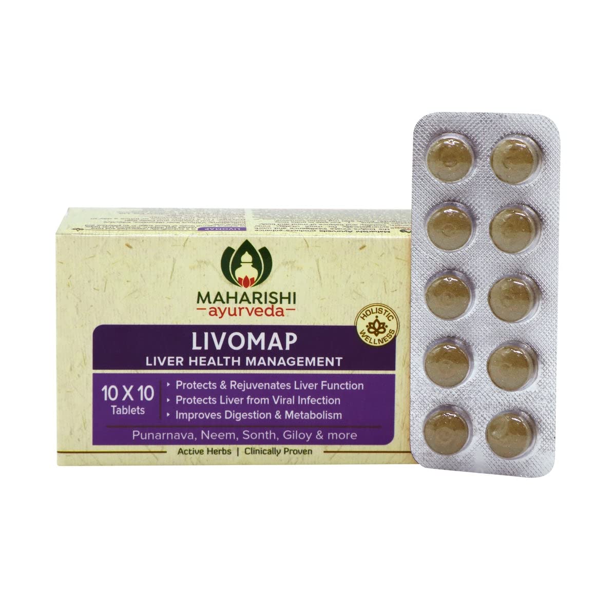 Maharishi Ayurveda Liver Support Supplement And Liver Care Livomap Tablet Protects And Rejuvenates The Liver Function Clinically