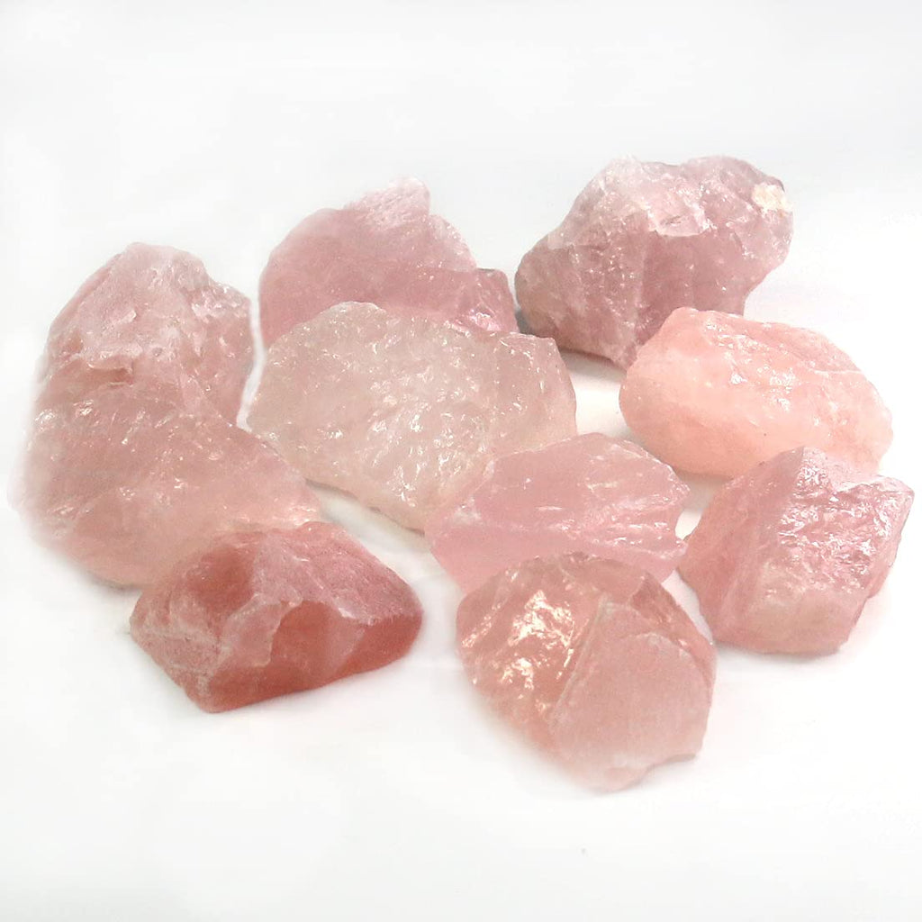 Nvzi Rose Quartz Crystals, Raw Crystals Bulk, Gem Stones Rocks Crystals, Tumbled Stones and Crystals Bulk, Rock Collection, Chak