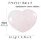MAIBAOTA 45 mm Clear Quartz Crystal Stones Heart Love Crystal Valentines Gifts for Herfriend Wife Palm Stone Reiki Crystal Gemst