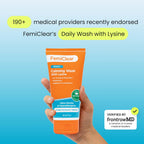 FemiClear Restoratives Ultra-Gentle Feminine Wash, Made with Lysine & Lemon Balm, Natural Ingredients, Feminine Hygiene Products