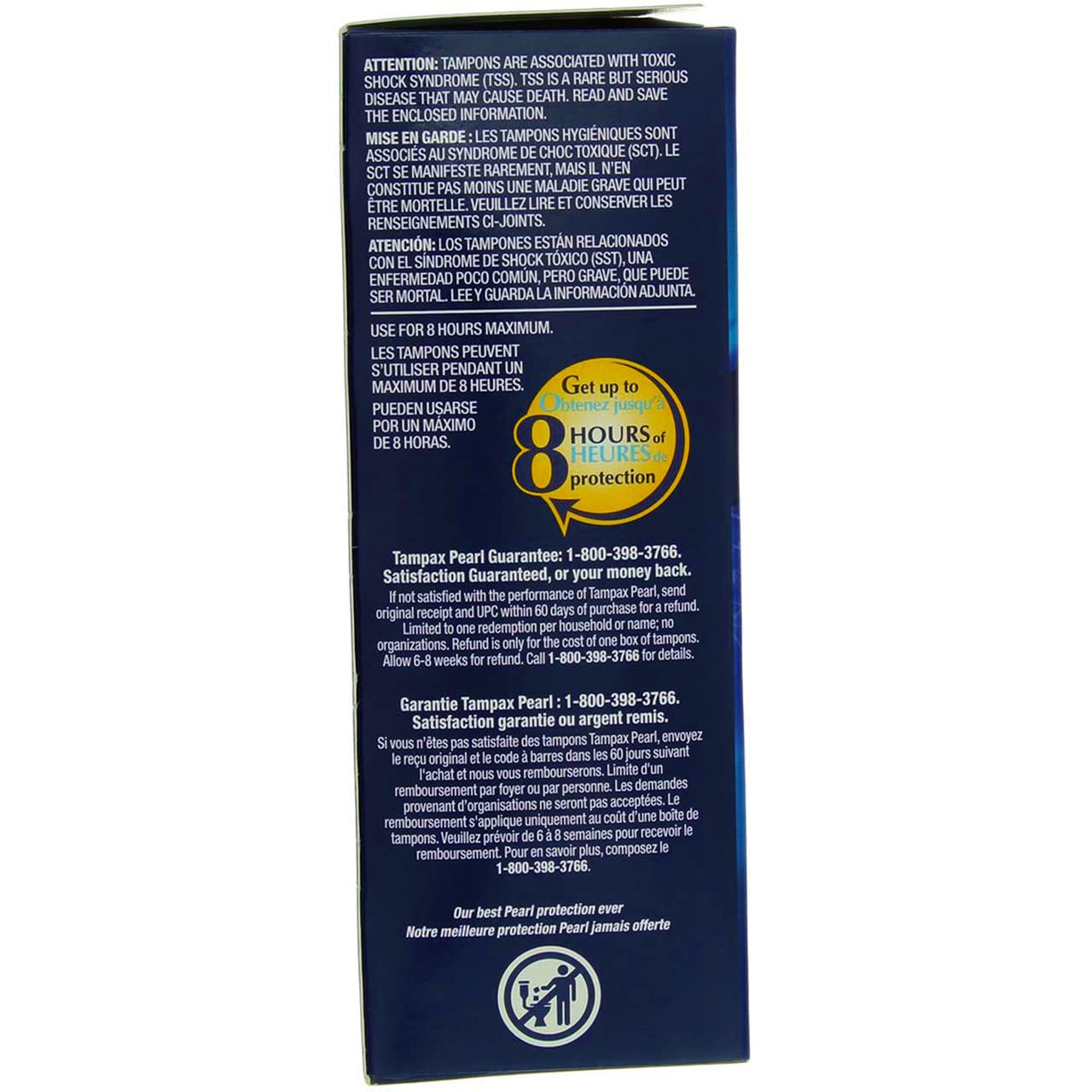 Tampax Pearl Reg UNSC 18c Size 18ct Tampax Pearl Regular Unscented 18 Ct Ea