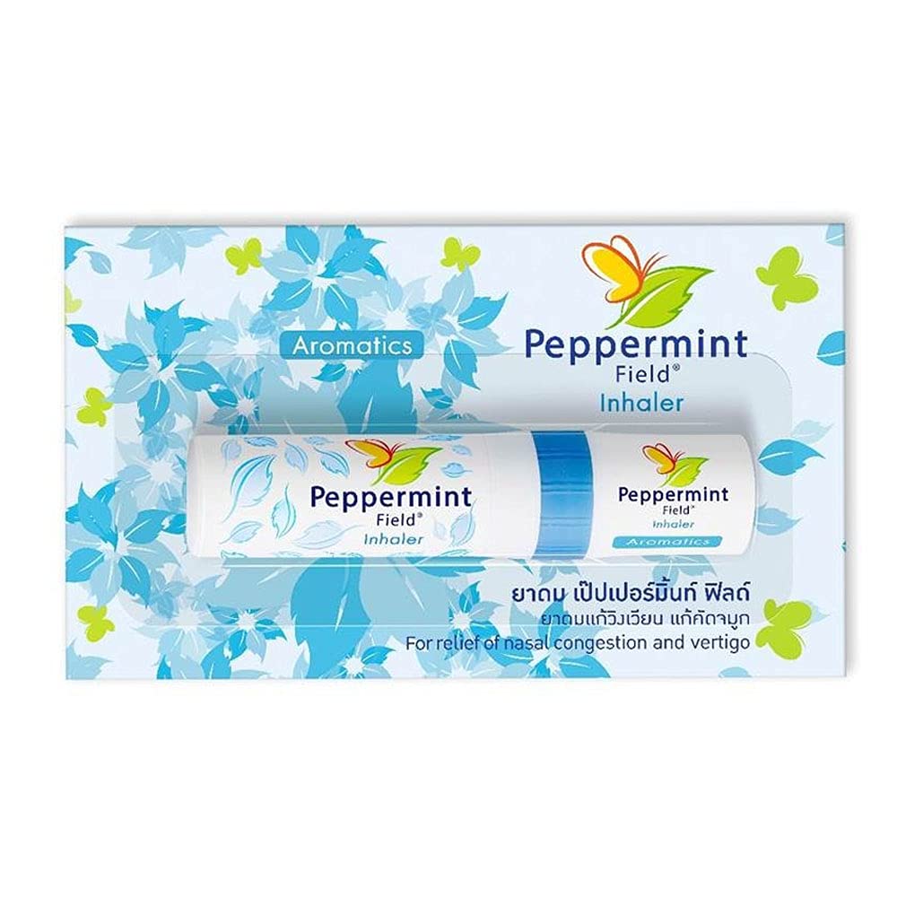 Peppermint Field Nasal Inhaler - Strong Peppermint Thai Inhaler - Pack of 6