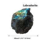 Apengshi Labradorite Raw Crystals 2PCS Natural Rough Rocks Healing Crystal and Stones DIY Raw Stones Meditation Fountain Garden