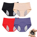 IDCWZL Leakproof Panties for Women Over 60 Leak Proof Ladies Underwear with Incontinence Comfortable(4pc-f,S)