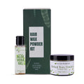 LuxePureva Aloevera Hair Removal Kit (Aloevera Wax Powder(100g | 3.52oz) with Applicator Brush and Aloe Vera Gel 50ml)