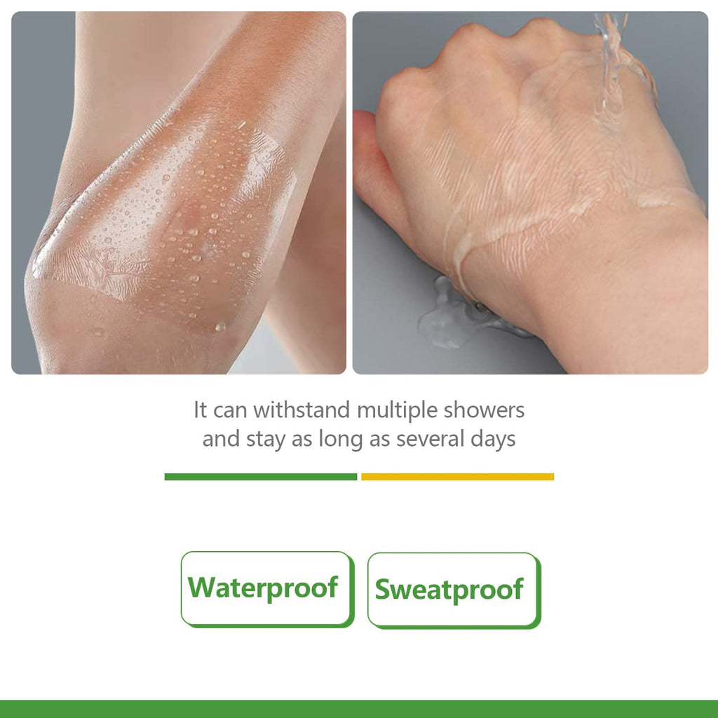 Transparent Film Dressing 4 x 4.75, 50 Packs, Waterproof Wound Cover Bandage, Post Surgical Shower or Tattoo Aftercare Banda