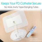 Peritoneal Dialysis PD Catheter Drain Split Bordered Gauze Island Dressing Pad for Stomach Feeding Peg J Tube| Individually Pack