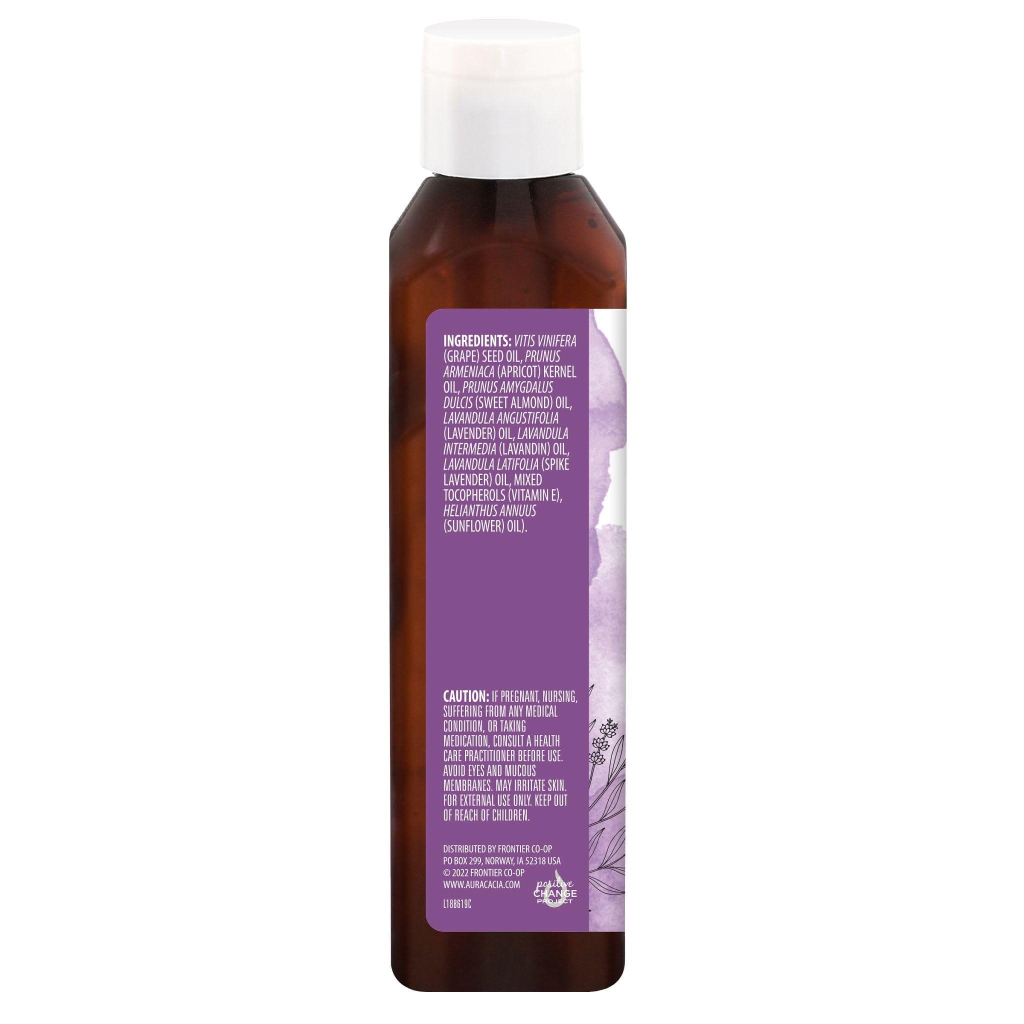 AURA CACIA BODY OIL,RELAXING LAVENDR, 8 FZ