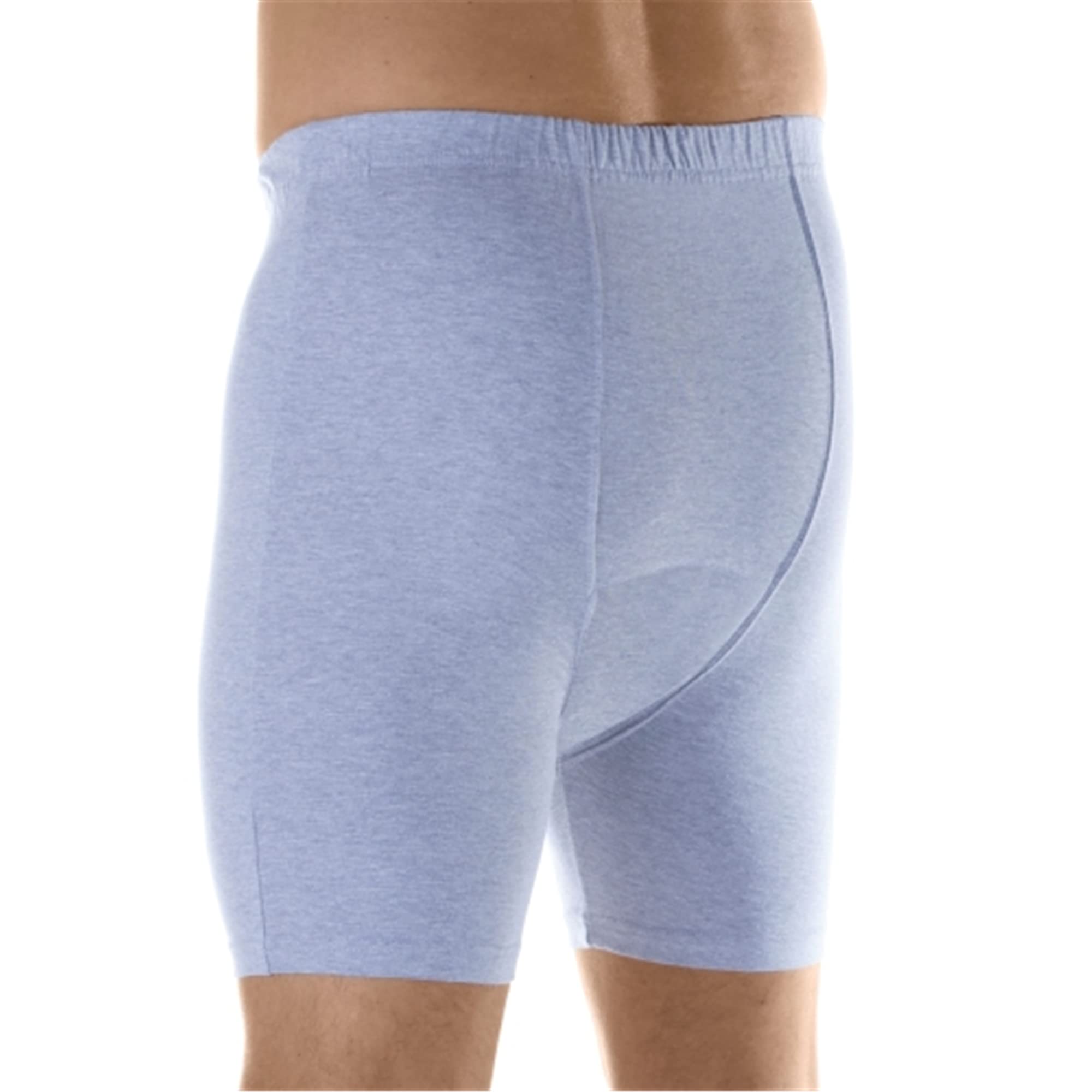 Wearever 3-Pack Mens Gray Regular Absorbency Washable Reusable Incontinence Boxer Briefs 3XL (Waist 46-48)