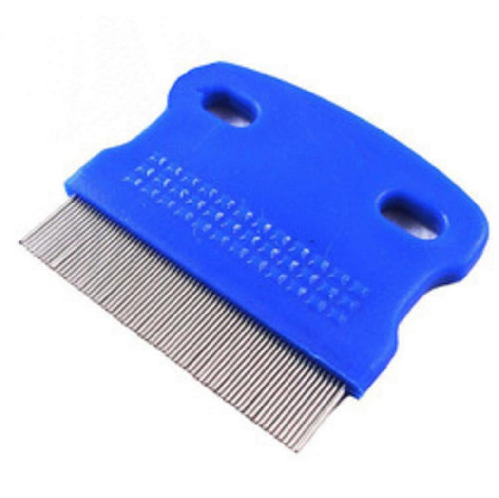 MauSong Lice Hair Comb Brushes Fine Egg Dust Nit Free Removal Stainless Steel Hair Accessories(Blue)