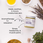 Oras Amazing Herbal Lavender Salve, Natural Moisturizing Balm for Skin with Lavender Essential Oil, Repair Ointment for Irritat
