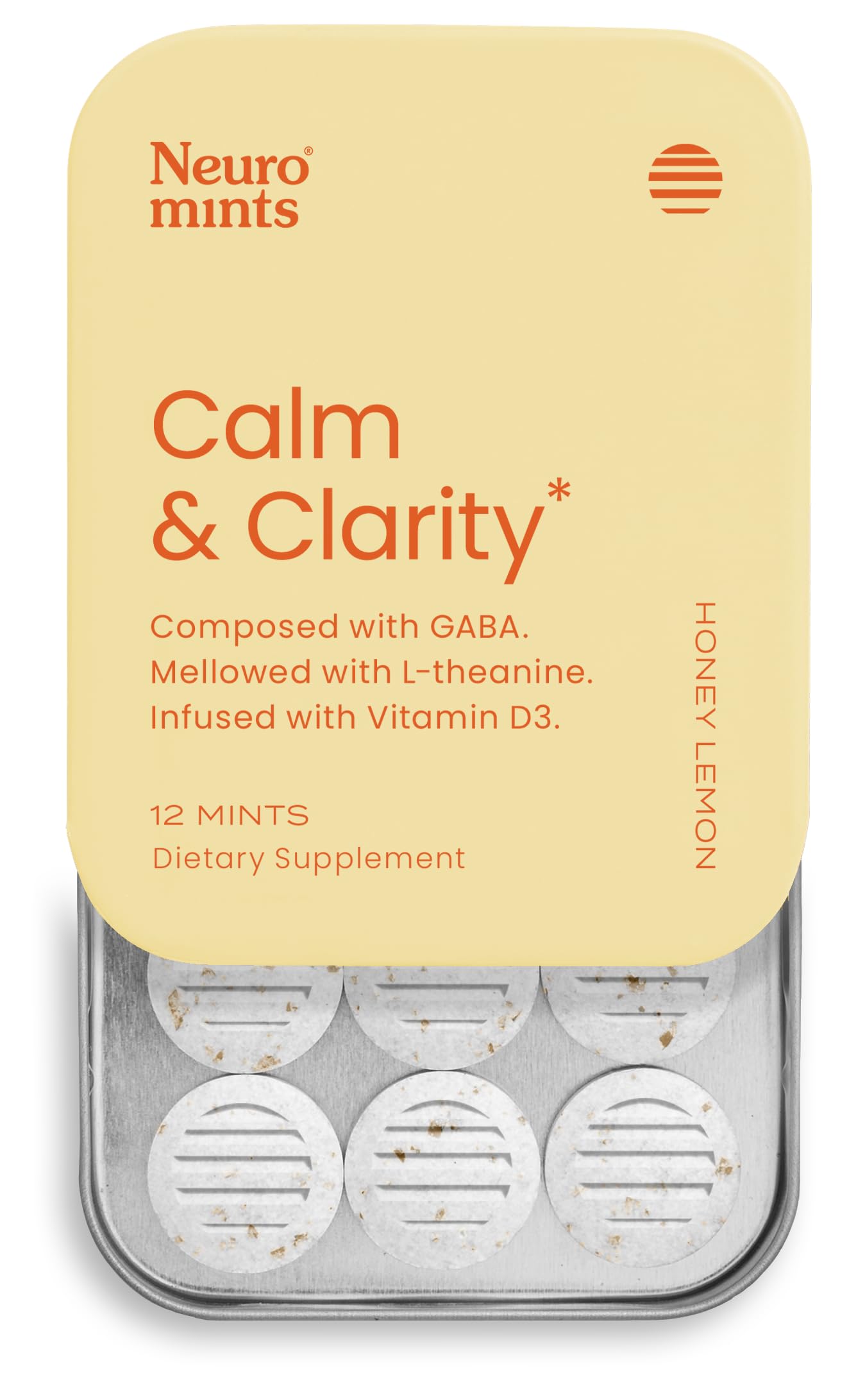 Neuro, Calm And Clarity Honey Lemon Mints, 12 Count
