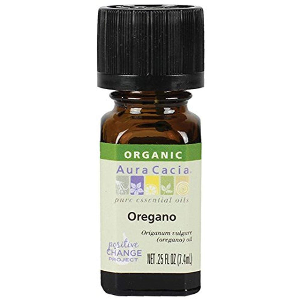 Aura Cacia Aromatherapy 100% Organic Essential Oil, Oregano - 0.25 Oz (Packaging may vary)